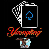 Yuengling Cards Beer Sign Neontábla