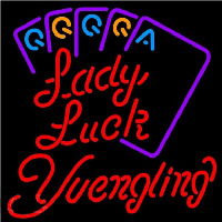 Yuengling Lady Luck Series Beer Sign Neontábla