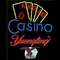 Yuengling Poker Casino Ace Series Beer Sign Neontábla