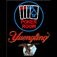 Yuengling Poker Room Beer Sign Neontábla