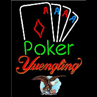 Yuengling Poker Tournament Beer Sign Neontábla