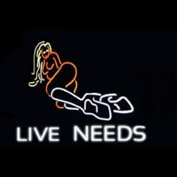 live lides woman Neontábla